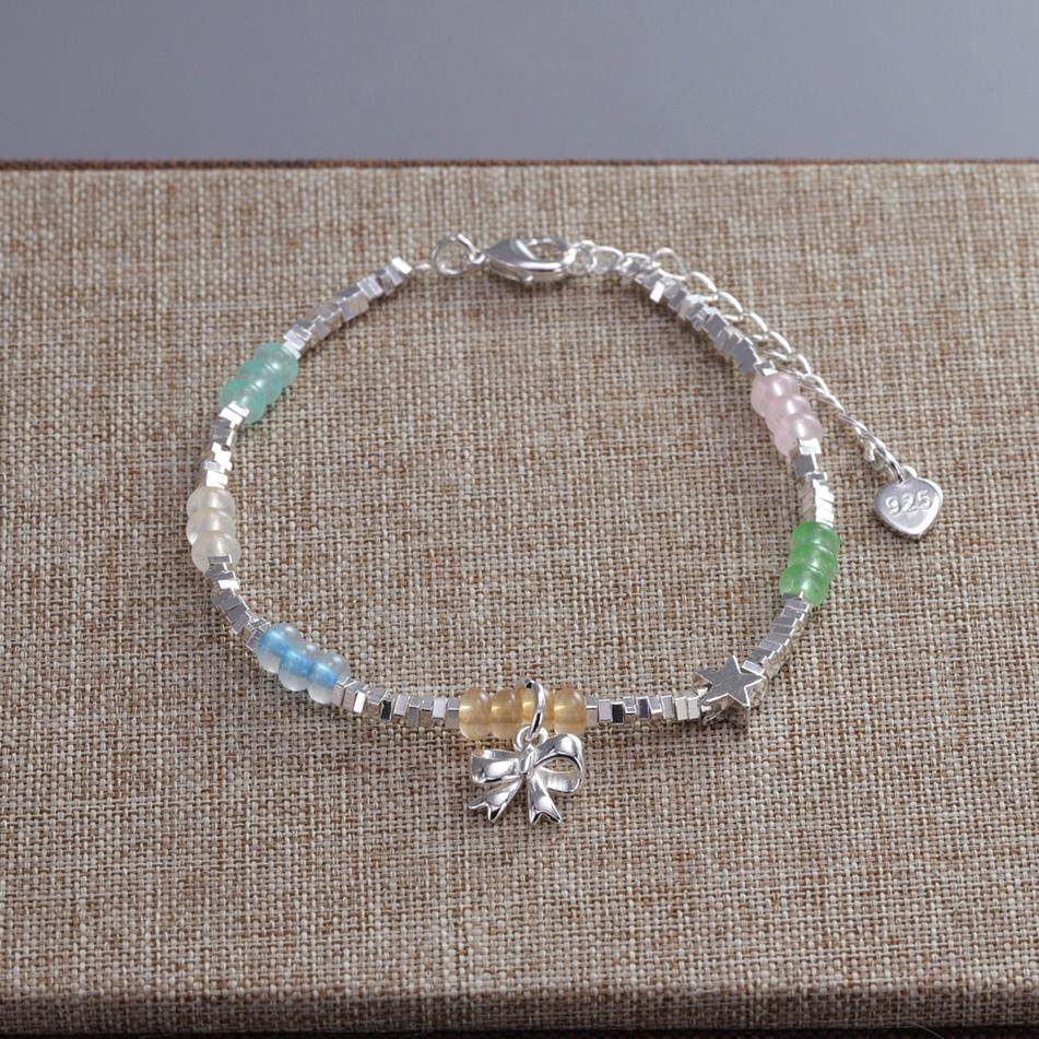 Brățară fluture cu diamante din argint 925 Brățară reglabilă cu flori de temperament pentru femei