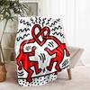 1pc Blanket Keith Haring Ascending2 Print Design, Lightweight Blanket for Sofa, Bed- Soft &Warm, Gift for All Seasons like Christmas, Halloween