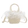 Fashionable Baby Summer Beach Bag Charming Woven Handheld Tote For Girls