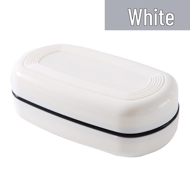 Portable Lidded Soap Dish: Draining, Creative, and Ideal for Travel and Bathroom Use