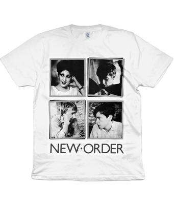 New Order - Portraits - 1982 - Organic T-Shirt Mens Womens Tees Top - Joy Division - Factory