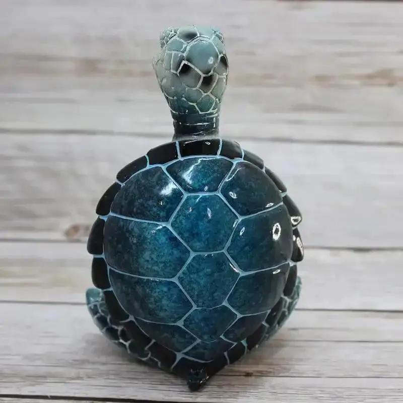 Yoga Statue Figurine Peacefulness Meditating Sea Turtle Statue Decorations For Buddha Meditating Sea Turtle Miniature Figurine