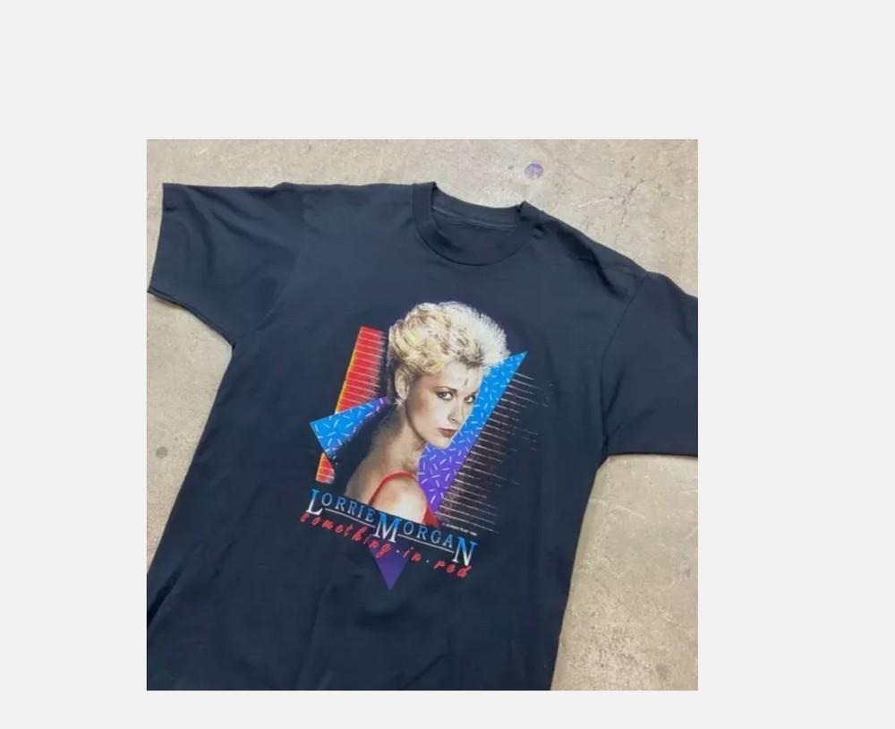Vintage 1990s Lorrie Morgan Concert Country Music Tee Black T Shirt Unisex T-Shirt L