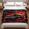 Other Similar Designs Theme Soft Blanket Personalized Custom Name Text Print Warm Blanket Home Sofa Bedroom Decor
