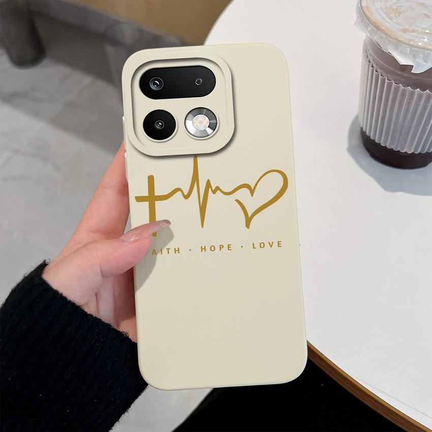 For Oppo Realme 16 15 14 Pro Plus C85 Pro Reno15 Pro Oppo A6X A96 A95 A94 A93 A92 A91 A72 Phone Case Love Heart Soft Liquid Silicone Lightweight Cover