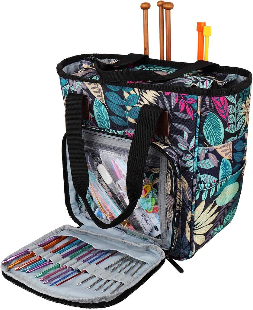 Oxford Knitting Storage Bag – Multi-Functional Dustproof Yarn Organizer for Hooks & Craft Supplies