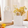 Handbag Shape Vase Modern Decorative White Vase Home Decoration Dried Flower Arrangement Table Decoration