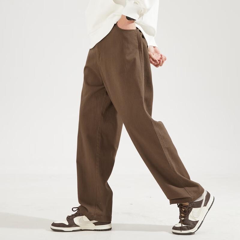 TonLion Men's Loose Straight-Leg Casual Trousers