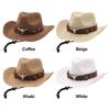Summer Straw Cap Wide Brim Sun Hat Casual Beach Panama Hat