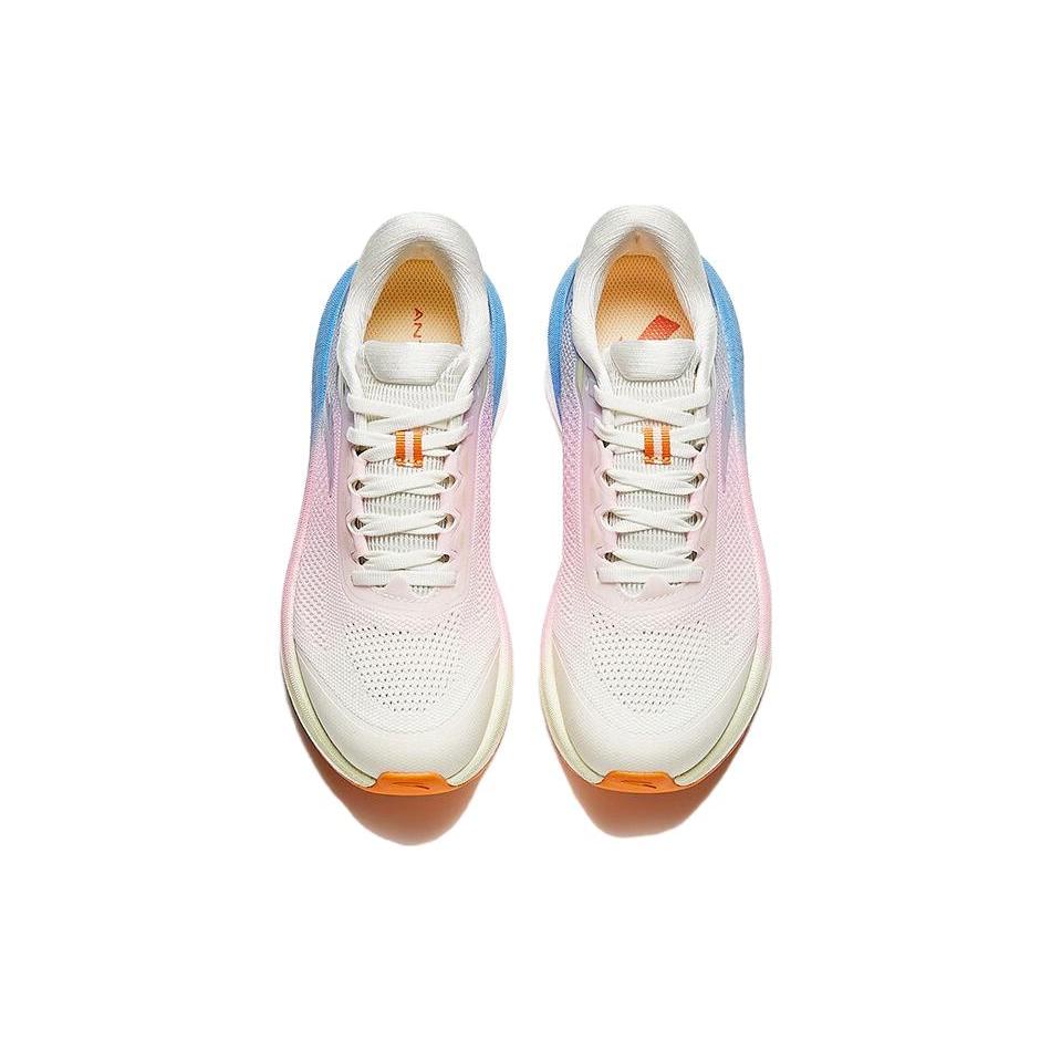 Anta Versatile Slip Resistant Low Top Running Shoes Women's White Pink Blue 922335585-4