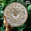 Vintage Mandala 2D Kovové Nástenné Umenie Okrúhly Hliníkový Znak Domáca Dekorácia Darček