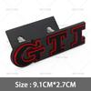 YKPSC1 3D Metal GTI Grill Emblem Badge Rear Trunk Decal Car Sticker for Volkswagen VW Golf 5 6 7 8 MK2 MK3 MK4 MK5 MK6 MK7 Accessories