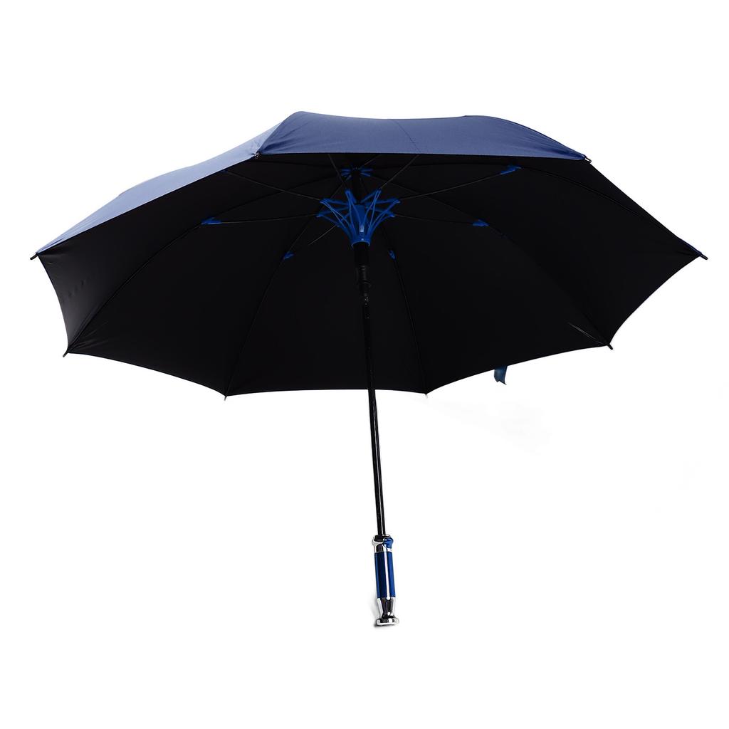 UV Golf Umbrella Automatic Straight Rod Black Glue Stylish 130cm Diameter Umbrella Dark Blue VIP
