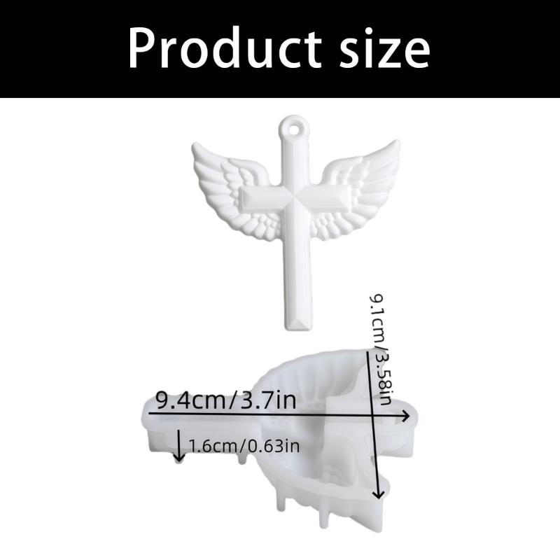 Jewelry Casting Mold,Silicone Pendant Resin Mold Crosses Epoxy Resin Casting Mold for Earring Necklace Keychain Making
