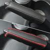 PU Leather Car Gears Handbrake Cover Shift Lever Cover Collars Handbrake Cover Hand Brake Cover Anti-Skid Auto Parking Brake