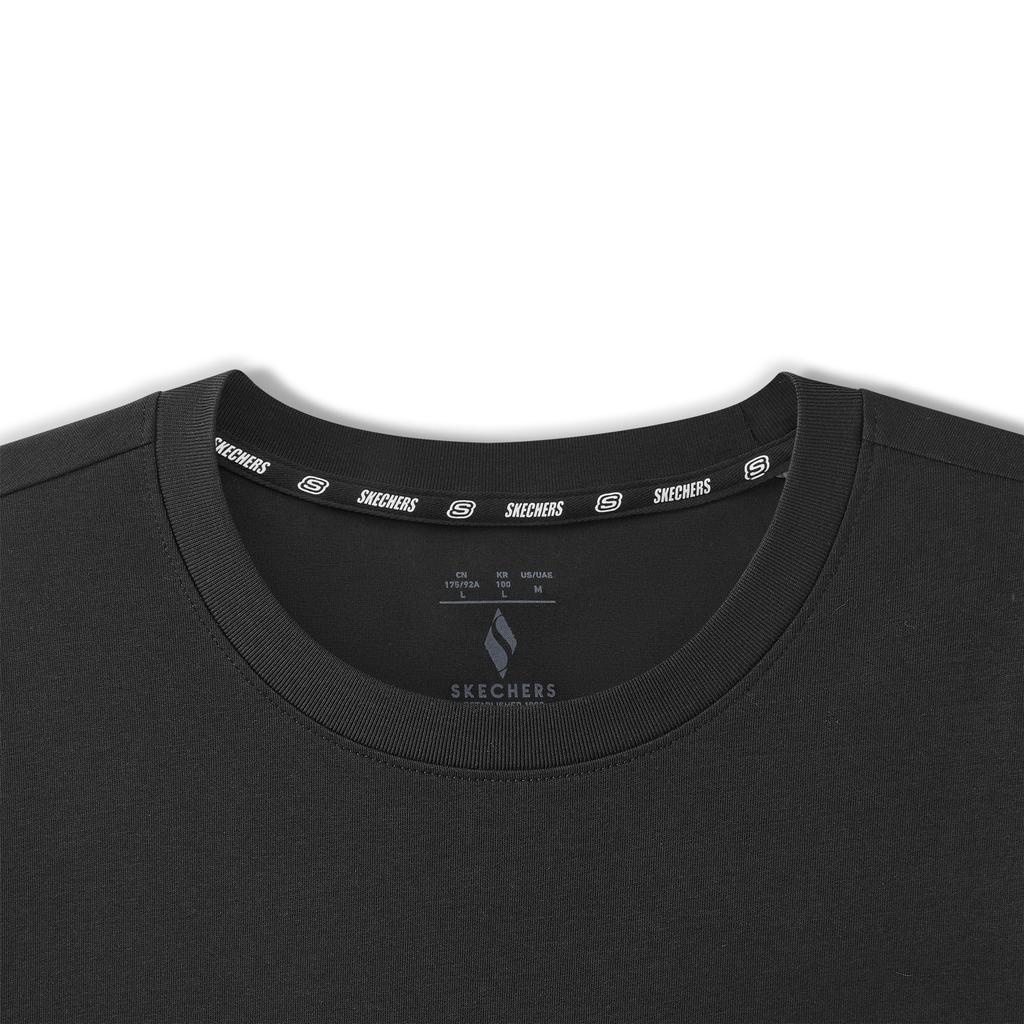 Skechers Breathable Round Neck Solid Color Pullover T-Shirt Men tops L126M020-0018