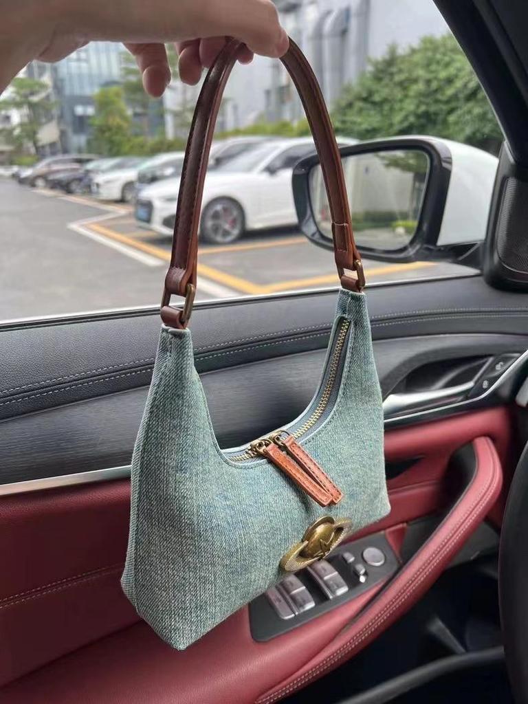 New Hobo Planet Denim Shoulder Bag - Versatile Niche Handbag