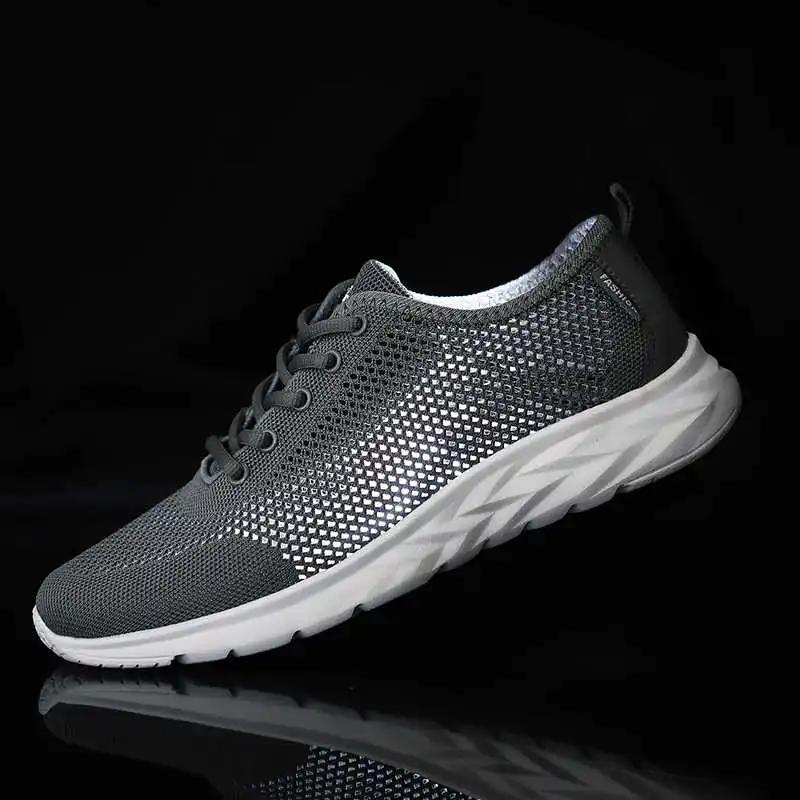 Fashion Demi-season Chunky White Basketball Men Woven Men's Shoes Summer Sneakers Silver Shoes Sport Technology Beskets Fitness