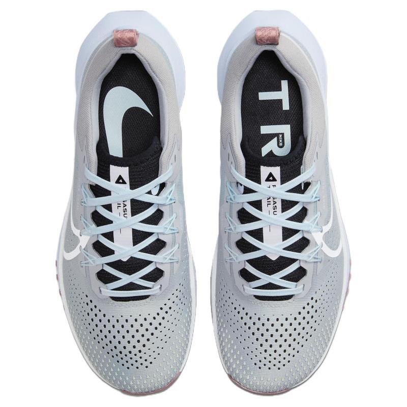 Nike React Pegasus Trail 4 Light Smoke Grey Black Glacier Blue White Women's Sneakers DJ6159-005