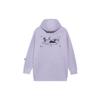 Li Ning Snow Series Logo Print Loose Hooded Sweatshirt Unisex Sweatshirt Purple AWDRF08-4