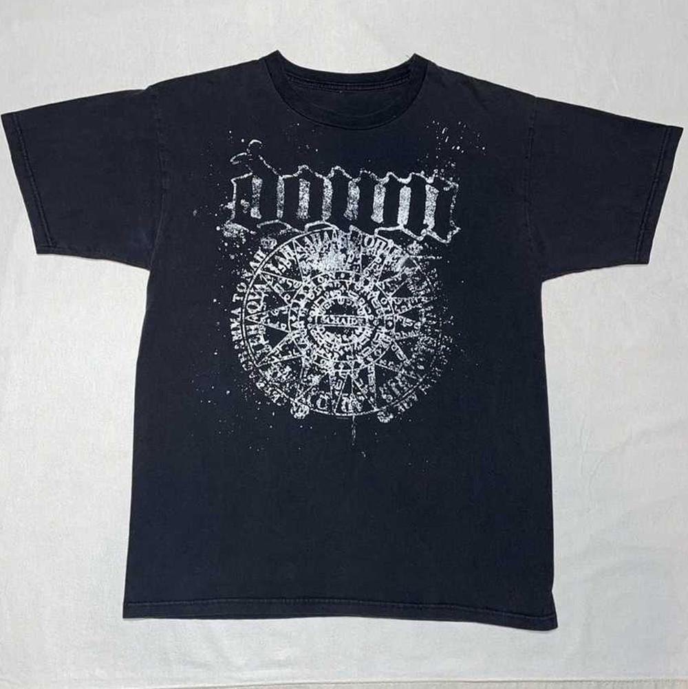 T-shirt Nera Manica Corta Vintage 2007 Down Band Tutte le Taglie