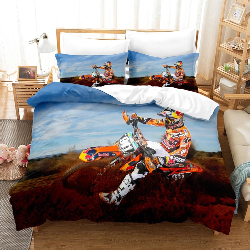 Super Cool Motorcycle AU Queen 210x210cm Bedding Duvet Cover Sets Kids,twin Full Queen King Bedroom Set Bedclothes 100% Quality