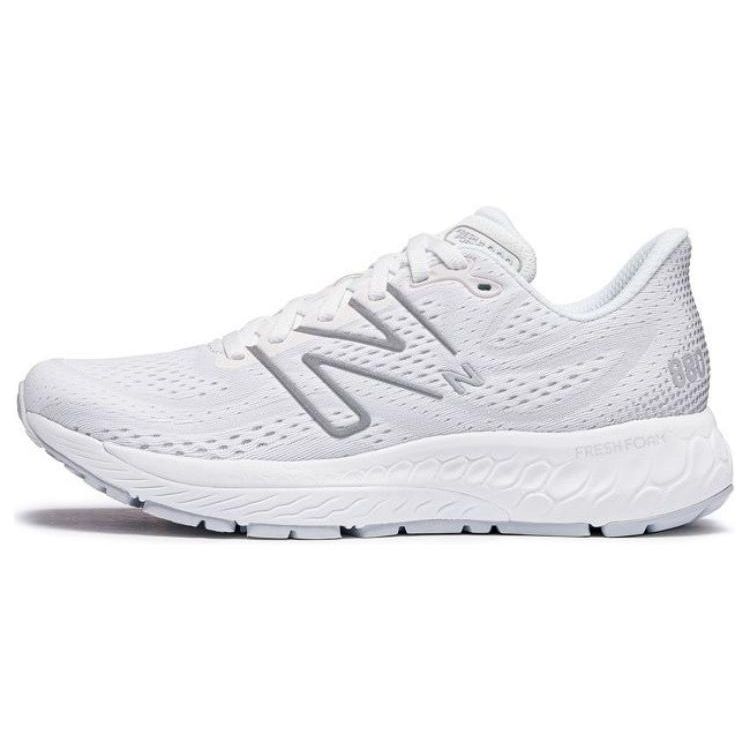 

New Balance Women s Fresh Foam X 880v13 White with Light Silver Metallic and Quartz Grey W880W13 36