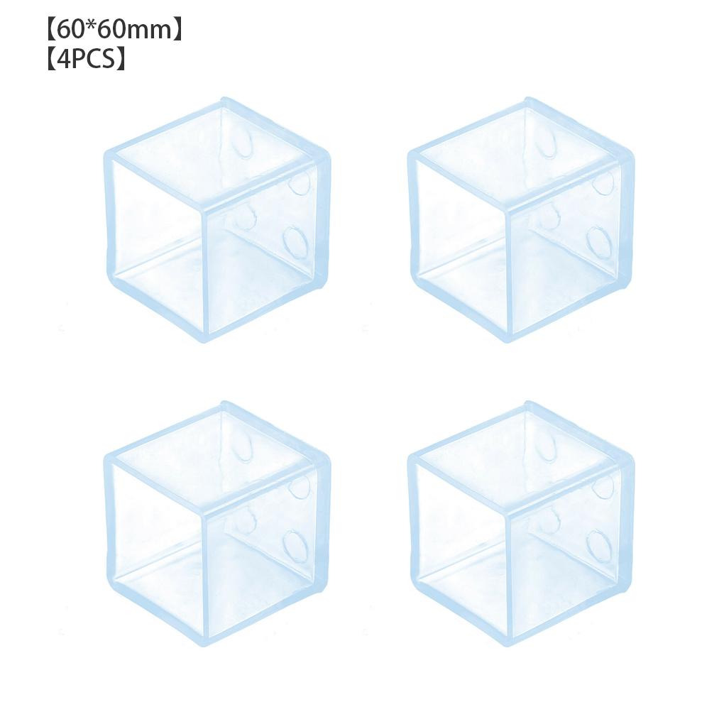 

4 шт./компл. резиновая накладка на ножку стола, защита для ножек стула, квадратная мебель, пол square 60*60mm