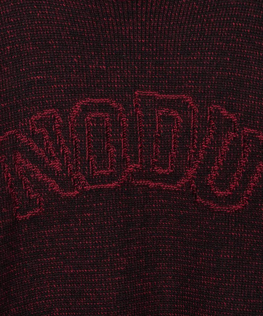 NODU Logo Ring Round Knit [Dark Red]