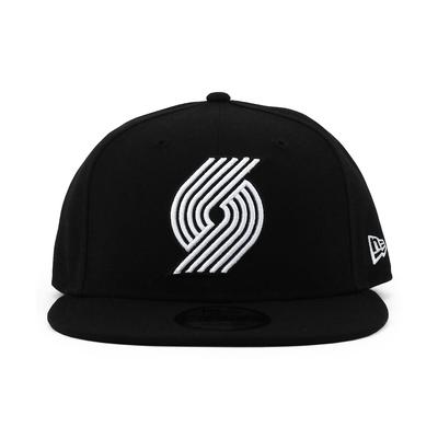 NBA CONFERENCE Trail [New Era] [WESTERN TEAM-BASIC SNAPBACK/BLK-WHT] (Portland Blazers) [Item]