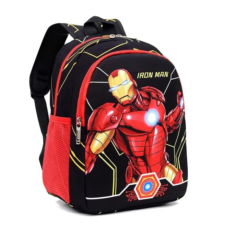 Marvel Bags Spider Man Iron Man Backpack Children Cartoon Captain America Kindergarten School Bag For Boys Schoolbag Gift