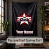 Personalized Wall Tapestry,The Clash Custom Text, Soft Fabric Wall Art For Indoor Decoration