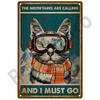 Metal Sign Home Decor Cat Dog Tin Sign Vintage Style Metal Wall Stickers Tin Plaque Retro Metal Poster Metal Plate For Man Cave