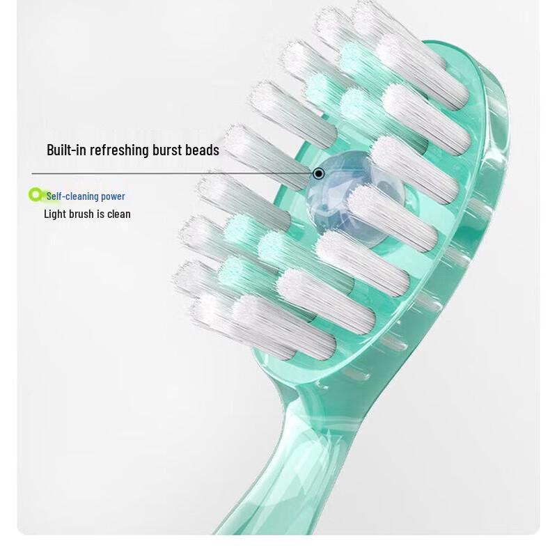 AIRKISS Disposable Mint Bead Toothbrushes - 3 Pack