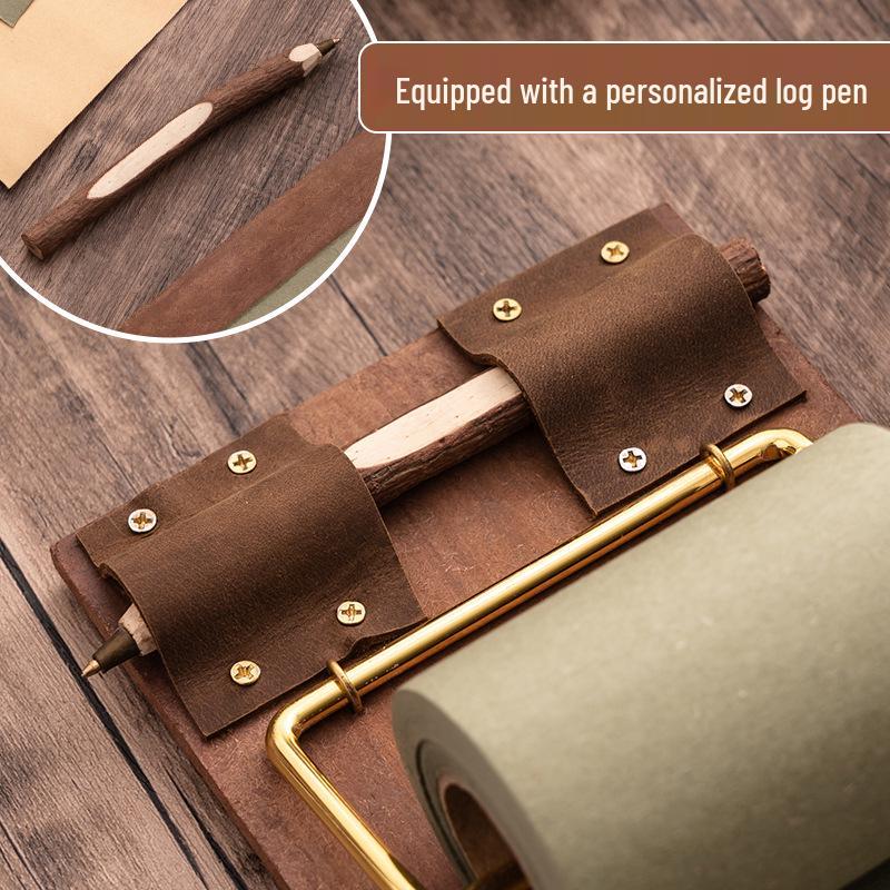 Vintage Hanging Memo Board with Tearable Paper Clips