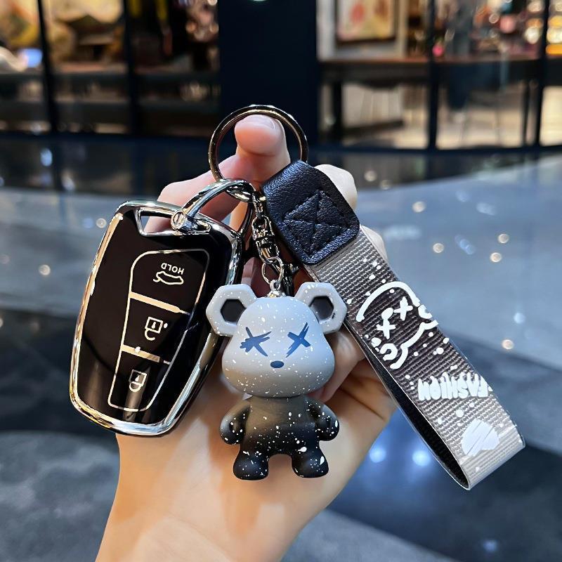 Hyundai Santa Fe 13/15/17 Smart Key Case Shell for Men & Women - Smart/Comfort/Premium Models