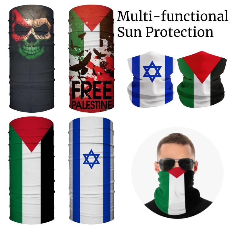 Palestinian And Israeli Flag Magic Headband For Outdoor Activities