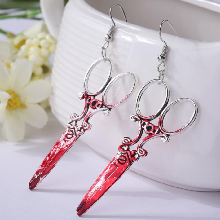 Exaggerated Cool Punk Knife Earrings Halloween Earrings Knife Earrings for Girl