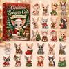 Cute Cat Collection Christmas Advent Calendar, 24 Day Countdown with Ornaments, Calendar for Girls 2D Acrylic Kitty Holiday Decorations, Gift