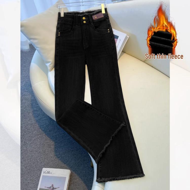 

Женские джинсы из высококачественного бархата с необработанным краем в винтажном стиле микроклеш - Осень/Зима 2024, стиль «подкова» 29/XL (Recommended 115-125 kg)