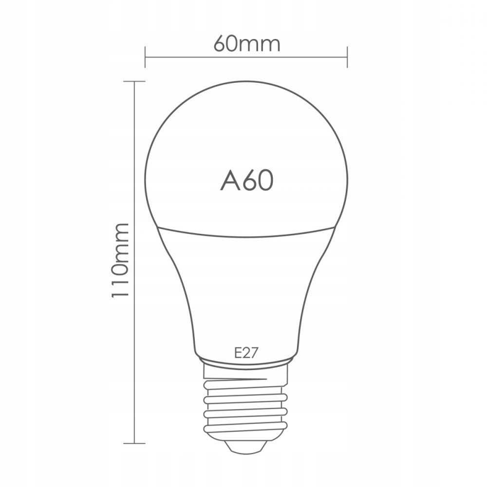 Żarówka A60Led E27 12W 6500K Eco Light