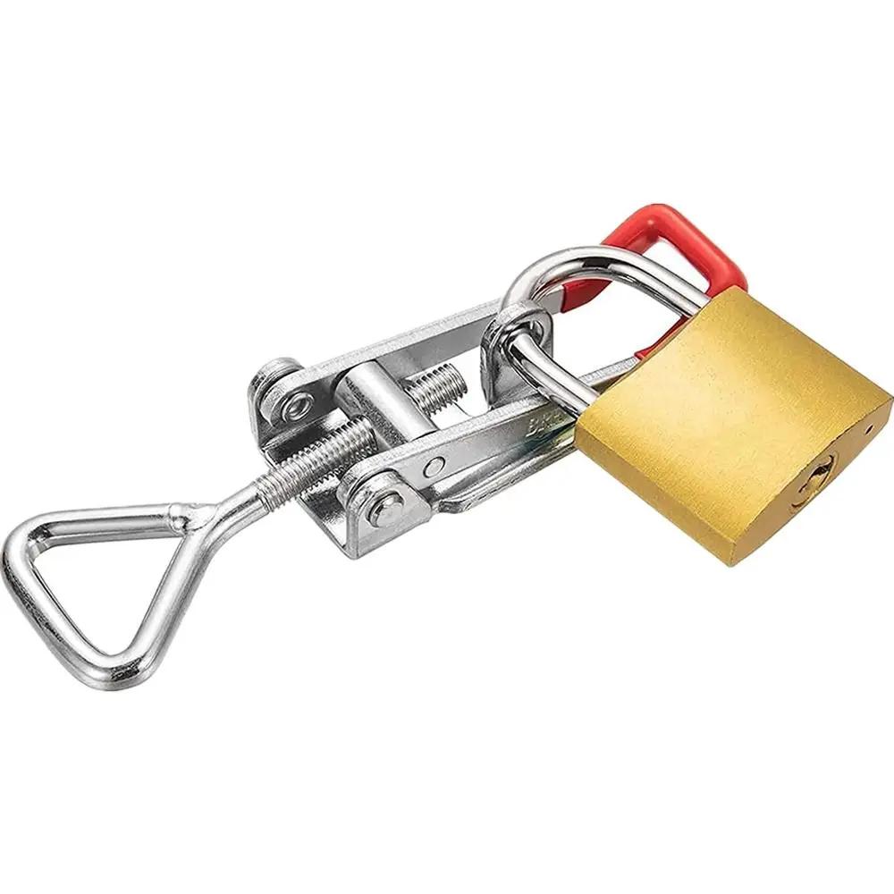 1Pc 4001/4002/4003 Lock Buckle Hinge Push Pull Toolbox Case Toggle Latch Clamp Anti-Slip Adjustable Quick Release Catch Clasp