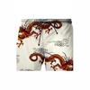Neue 2025 Hemden mit 3D-Druck, Herren Sommer Hawaiianische Shorts, Herren Badehosen