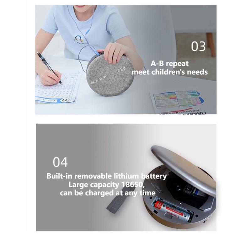 DVD VCD MP3 Hifi With Speaker USB Vintage Music With Remote Control Stereo Home Study Walkman Portable Bluetooth CD Player