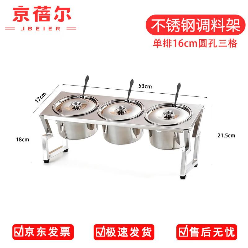 Stainless Steel Divided Condiment Box with Lid