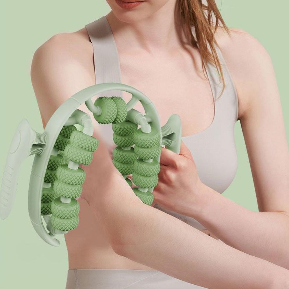 26 Wheels Circular Lymphatic Drainage Massager Portable Handheld Cellulite Massage Tool For Calf Arm Relax