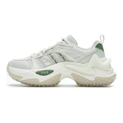 Sofia 3 Zapatos de Espina de Pescado Cómodos Versátiles Resistentes al Desgaste Zapatillas Casuales de Caña Baja Mujer Blanca Verde F12W431107FSF