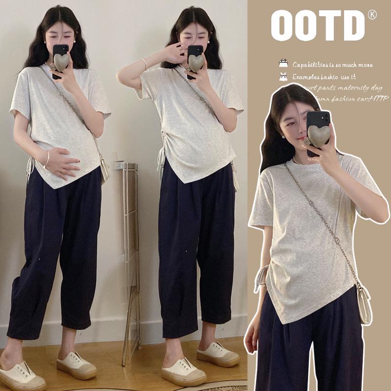 2026 Maternity Slimming Cotton Top M