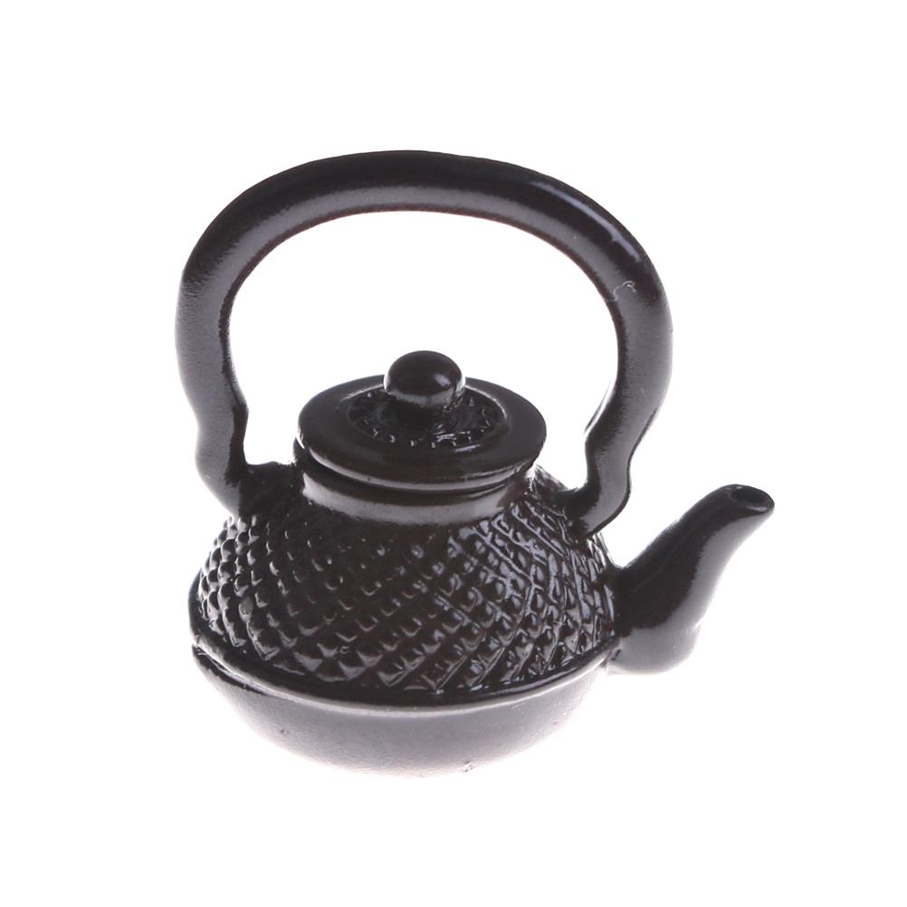 1/12 Dollhouse Miniature Accessories Kettle Simulation Furniture Tea Pot Cup Dollhouse Orange Juice Kitchen Model Furniture Toys