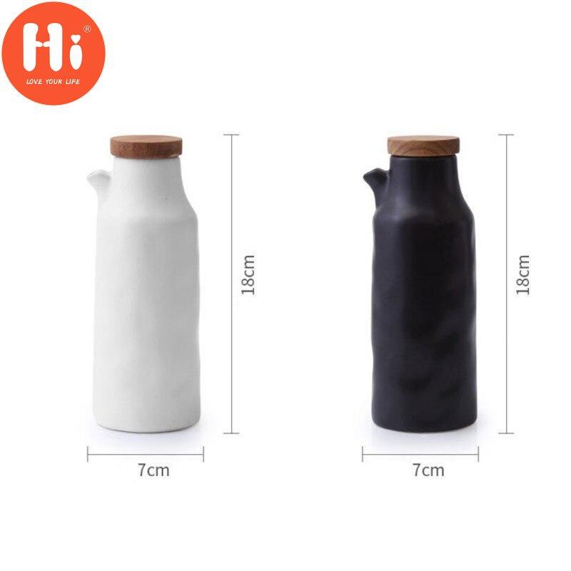 Ahoj 400ml Keramická Uzavřená Láhev na Olej Nepropustná Láhev na Olej Ocet Olivový Dávkovač Koření Olejnička Omáčníky Kuchyňské Nářadí